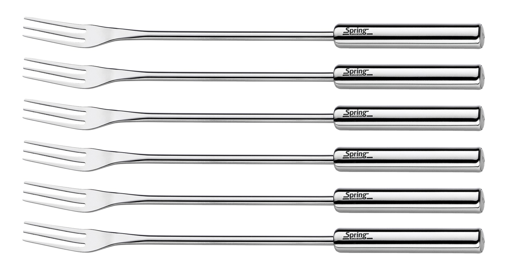 2890280606 INOX Nerezové vidličky na masové fondue pro 6 osob od Spring